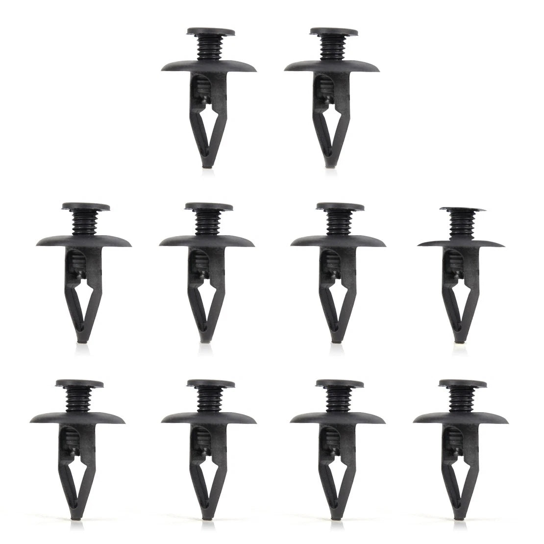30 x Black Nylon Fastener Rivets for Mazda Kia Ford Fender Clips