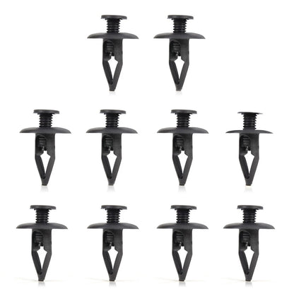 30 x Black Nylon Fastener Rivets for Mazda Kia Ford Fender Clips
