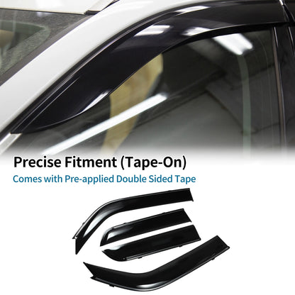 Window Deflectors for Toyota 4Runner 2010 Side Window Vent Visors Black 2 x