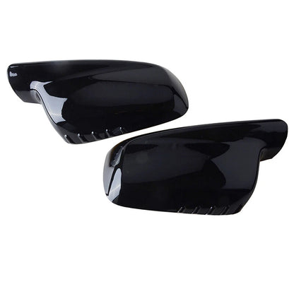 Gloss Black Mirror Cover Caps for BMW E46 E65 E66 330Ci 745i 750i 750Li 760i