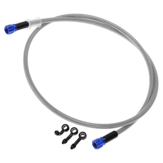 120cm / Motorcycle Brake Clutch Oil Hose Line Silver Tone for Motorcycles