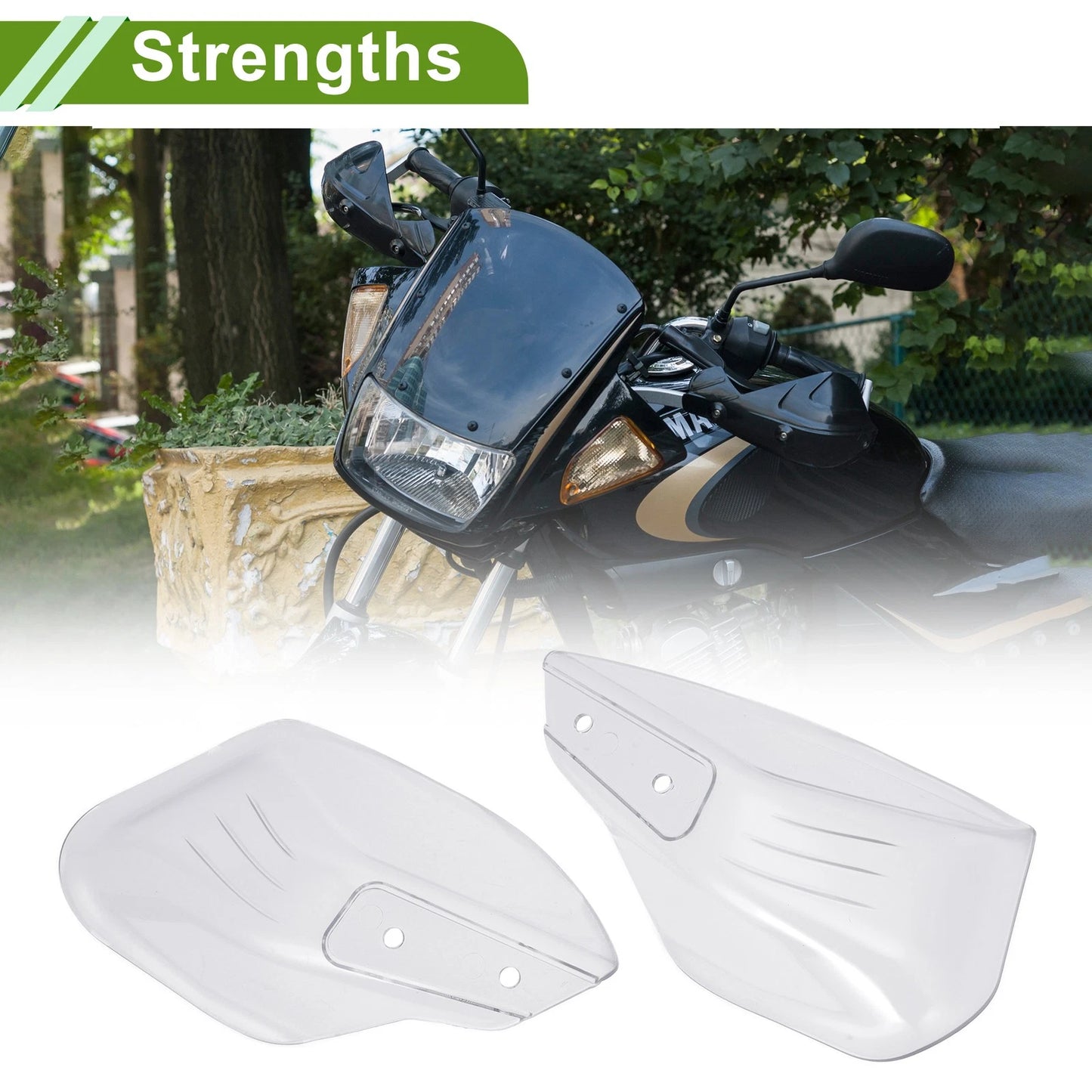 Set Universal Hand Guard Knuckle Guard Transparent for Motorcycles
