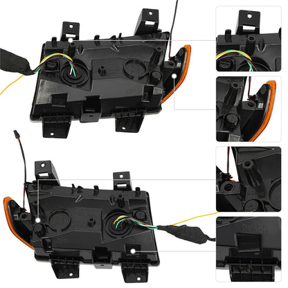 LED Turn Signal Lamps with DRL for 2018-2022 Jeep Wrangler (2018-2022)