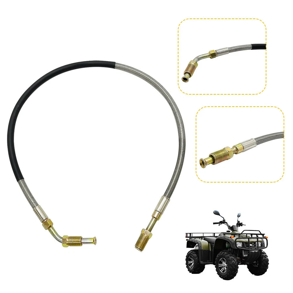 Front Brake Line Left & Right W/Fitting for Polaris Big Boss