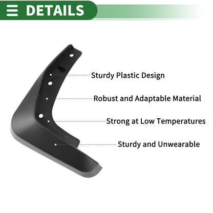 Mud Flaps Splash Guards 1 Set for Lexus ES (2007-2011)