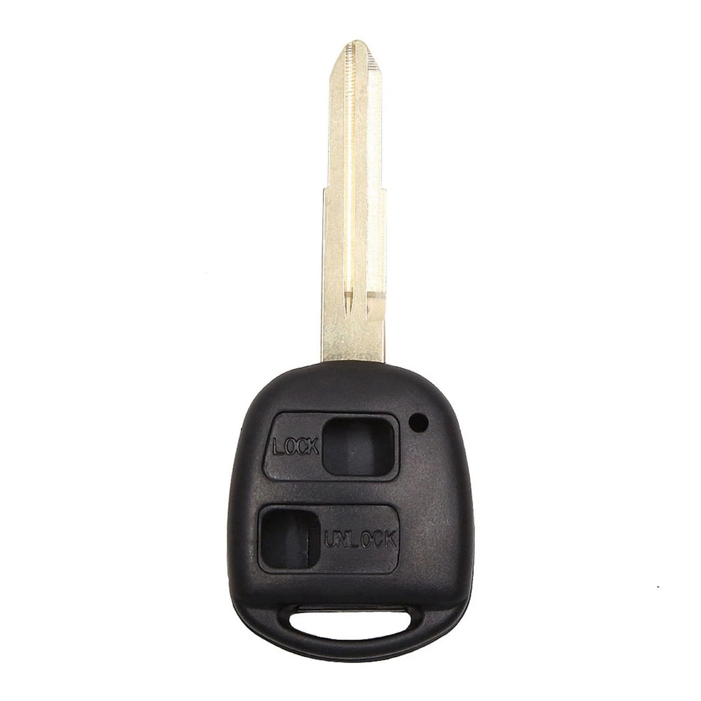 Key Fob Shell Case for Toyota Yaris Corolla RAV4 Prado 2 Button Black