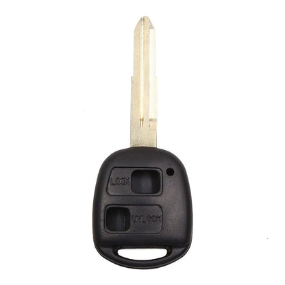 Key Fob Shell Case for Toyota Yaris Corolla RAV4 Prado 2 Button Black