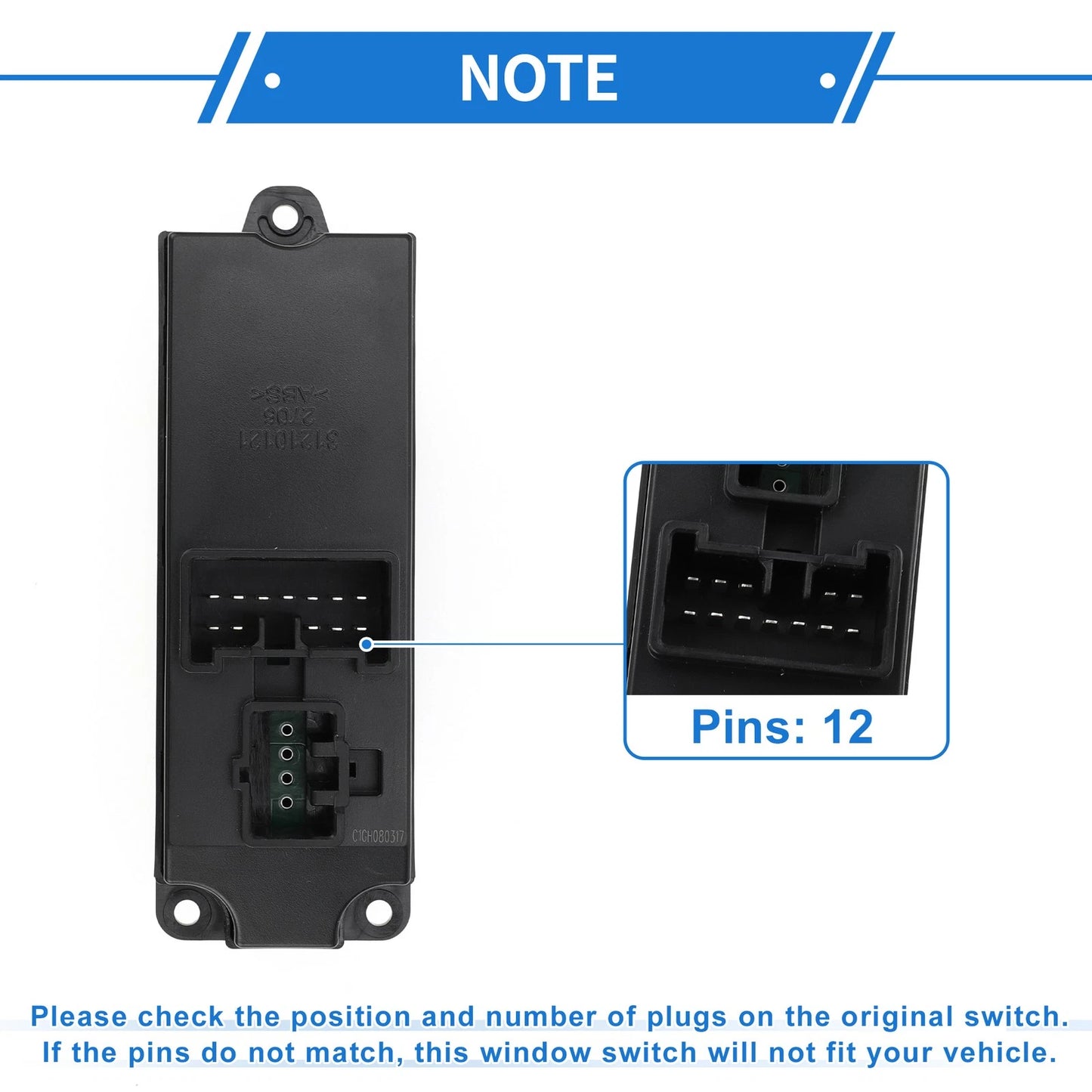 Power Window Switch for Mazda BT-50 (2006-2020)
