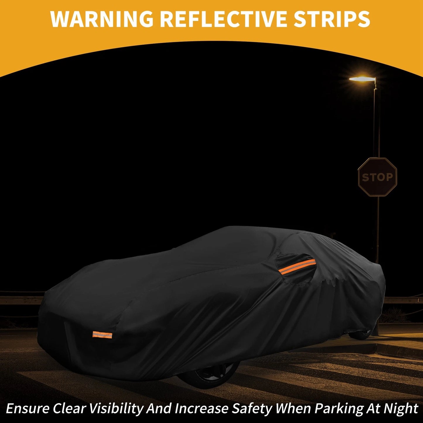 210D-PU Car Cover Waterproof All Weather for Porsche 718 Black with Zipper