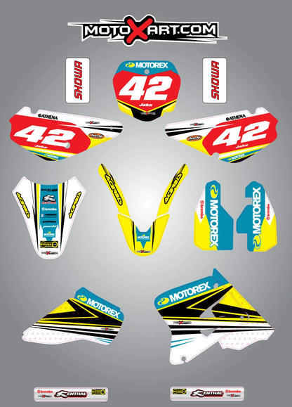 Custom Graphics Kit for Suzuki RM 85 (2000-2015) - STRIKE Style Stickers