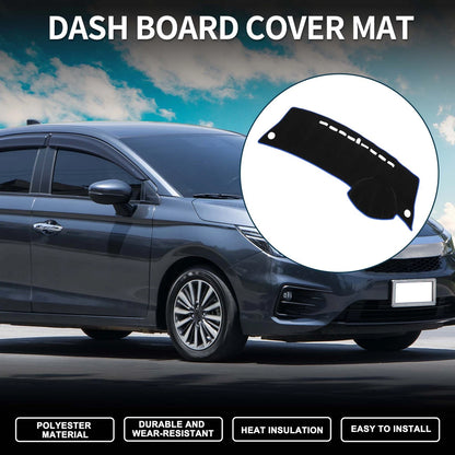 Dashboard Cover Mat for Honda City Grace 2008-2013 Sun Protector Pad Black Blue