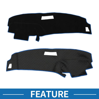 Dashboard Cover Mat for Ford Ranger 1989-1994 Sun Protector Pad Black Blue