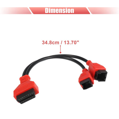 2x OBD Cable Adaptor Diagnostic Cable Connector for Chrysler Dodge