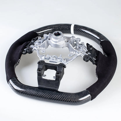 Carbon Flat Bottom Suede Steering Wheel for Subaru WRX (2022-2023)