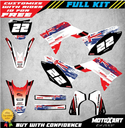 Custom Graphic Kit for Honda CRF 450 (2019-2020) - AUSSIE PRIDE Style