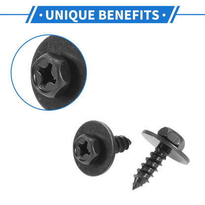 40 Pcs Fender Liner Splash Shield Bumper Cover Screws for Toyota Avalon