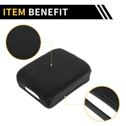 Armrest Cover for Toyota Tacoma Microfiber Leather Black (2005-2023)