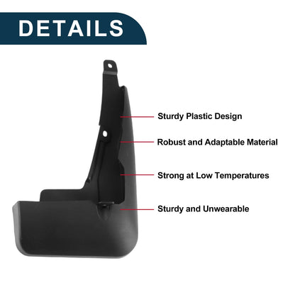 Mud Flaps Splash Guards 2 x Set for Toyota Crown Kluger (2021-2023)