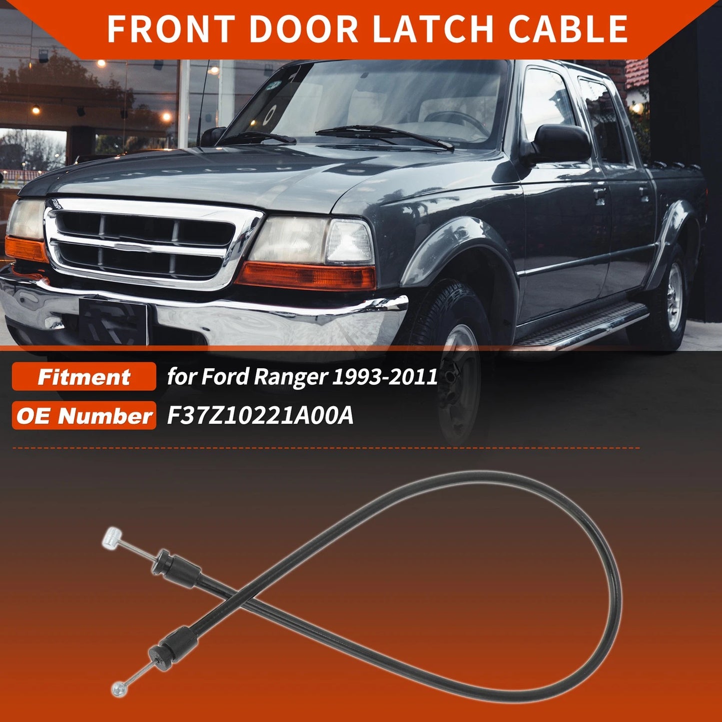 Front Left/Right Door Latch Release Cable for Ford Ranger (1993-2011)