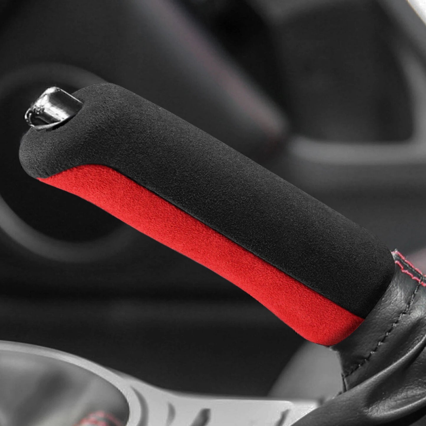 Red Black Leather Handbrake Cover for Subaru BRZ Toyota GT86 (2012-2020)