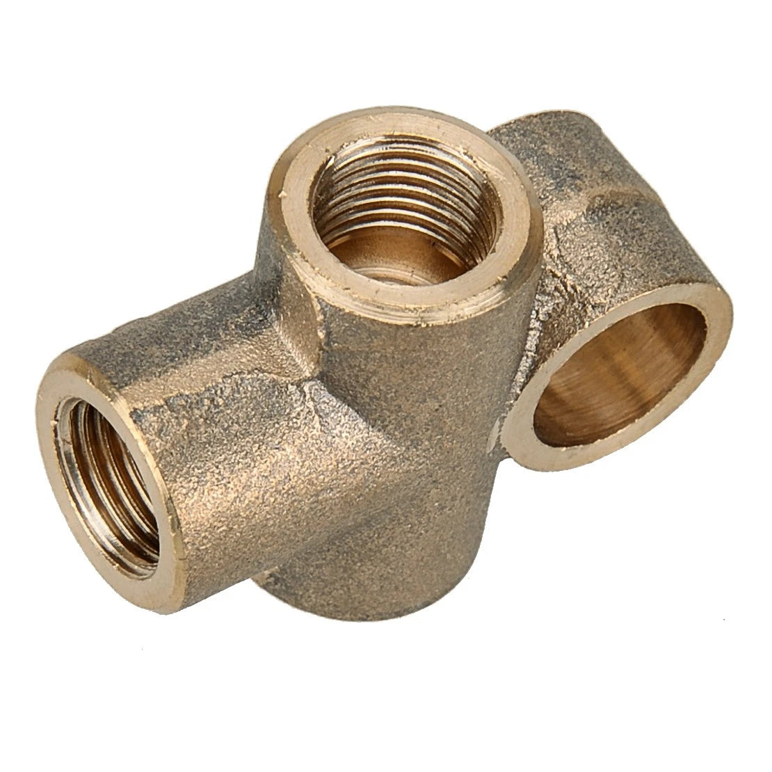5 x Brake Line Pipe Brass T 3-Way Female Thread Distributor