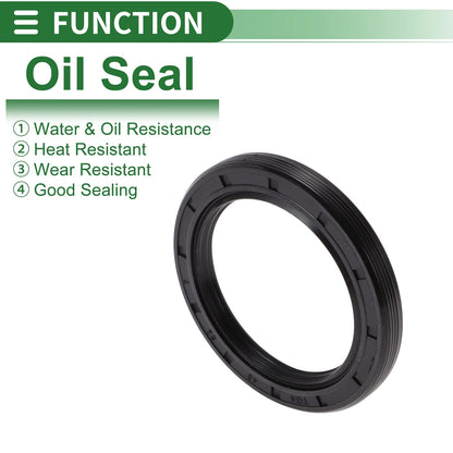 Oil Seal 45x62x7mm 5 Pcs NBR Rubber High Pressure Black