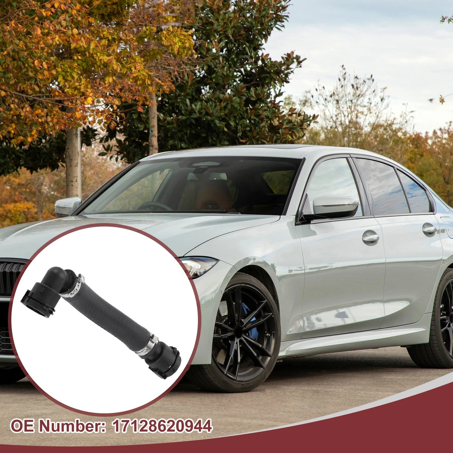HVAC Heater Hose for BMW 230i 320i 330i 340i 430i Rubber Black