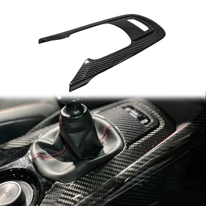 Carbon Fiber Glossy Gear Shift Panel Frame Trim for Toyota Corolla GR 2023-2025