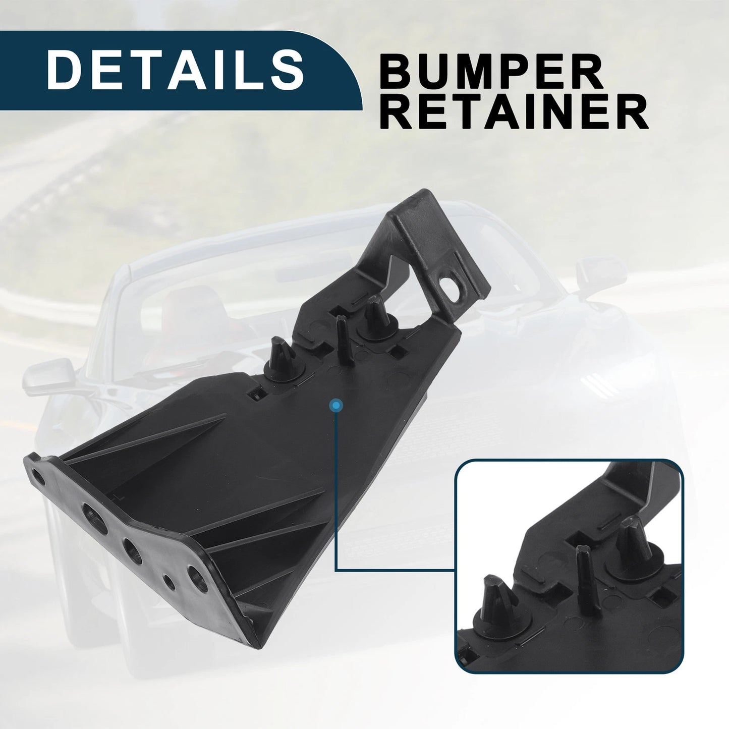 Left Front Bumper Retainer Bracket for Ford Mustang (2005-2014)