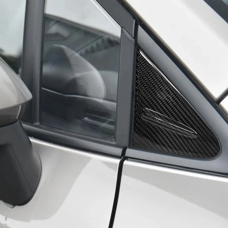 Carbon Fiber Front Window A Pillar Triangular Trim For Toyota GR Corolla 23-25