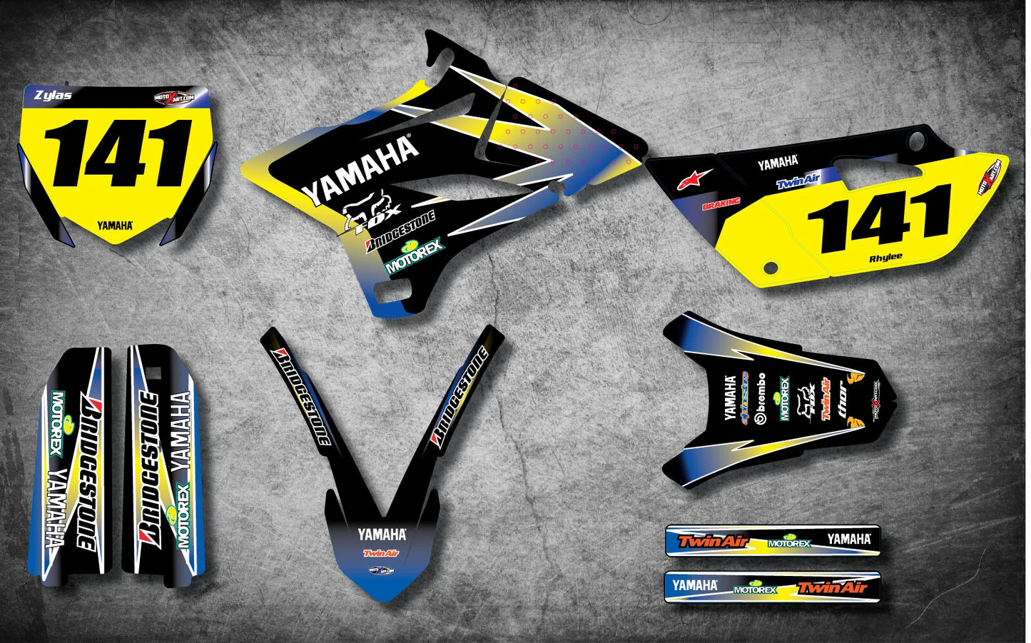 Custom Graphic Kit for YAMAHA YZ 85 (2015-2017) - SUNRISE Style Stickers