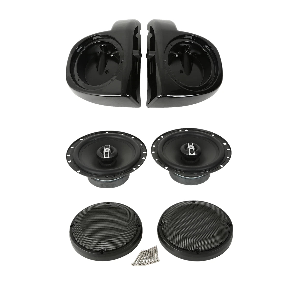6.5" Lower Vented Speaker Grills for Harley Touring (2014-2024)