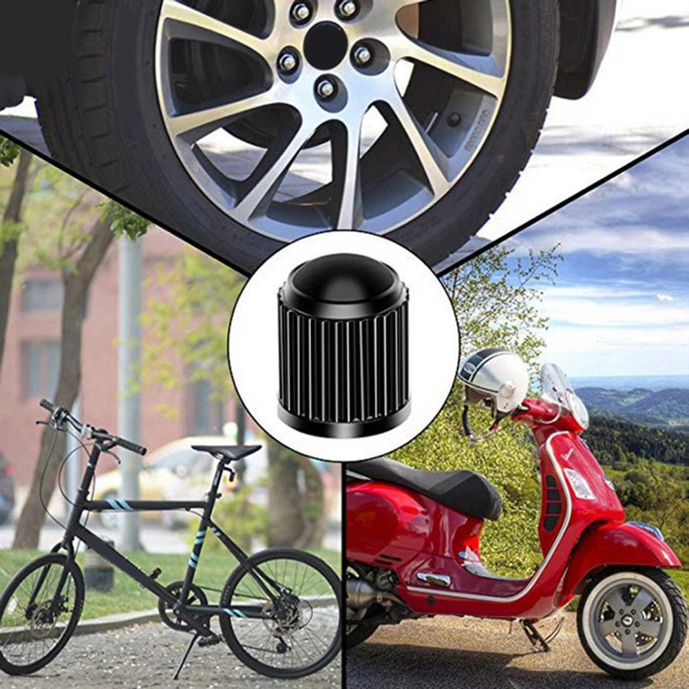 20 x Car Tyre Valve Black Bike Tyre Plastic Cap Dome Shape Dust Valve