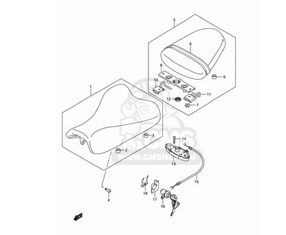 2 x Arrière Tête de Fourche Siège Boulons Épaule for Suzuki GSX-R600