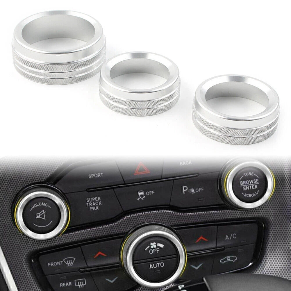 Air Conditioner Switch Knob for Dodge Challenger (2015-2024) Silver