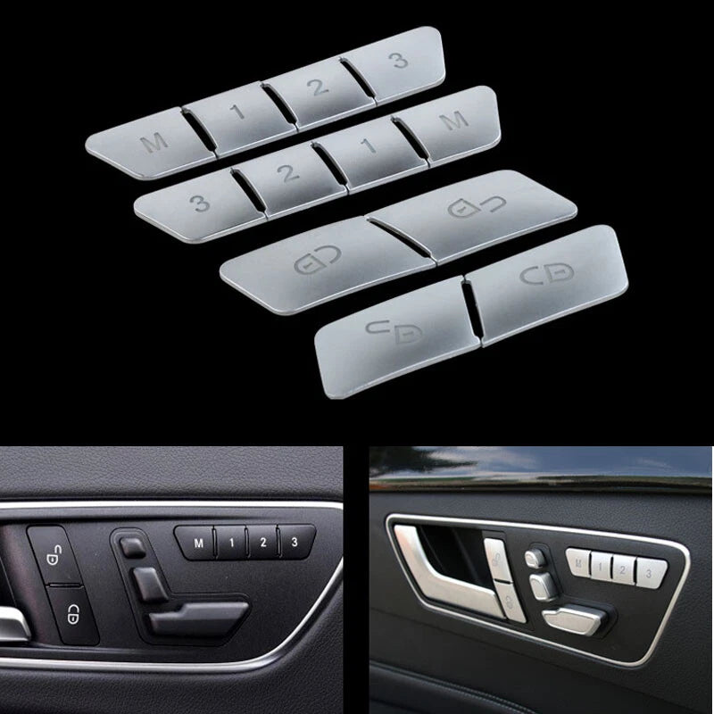 Lock Seat Memory Buttons Cover Trim fit For Benz A B E GLA CLA GLK GLE CLS ML GL
