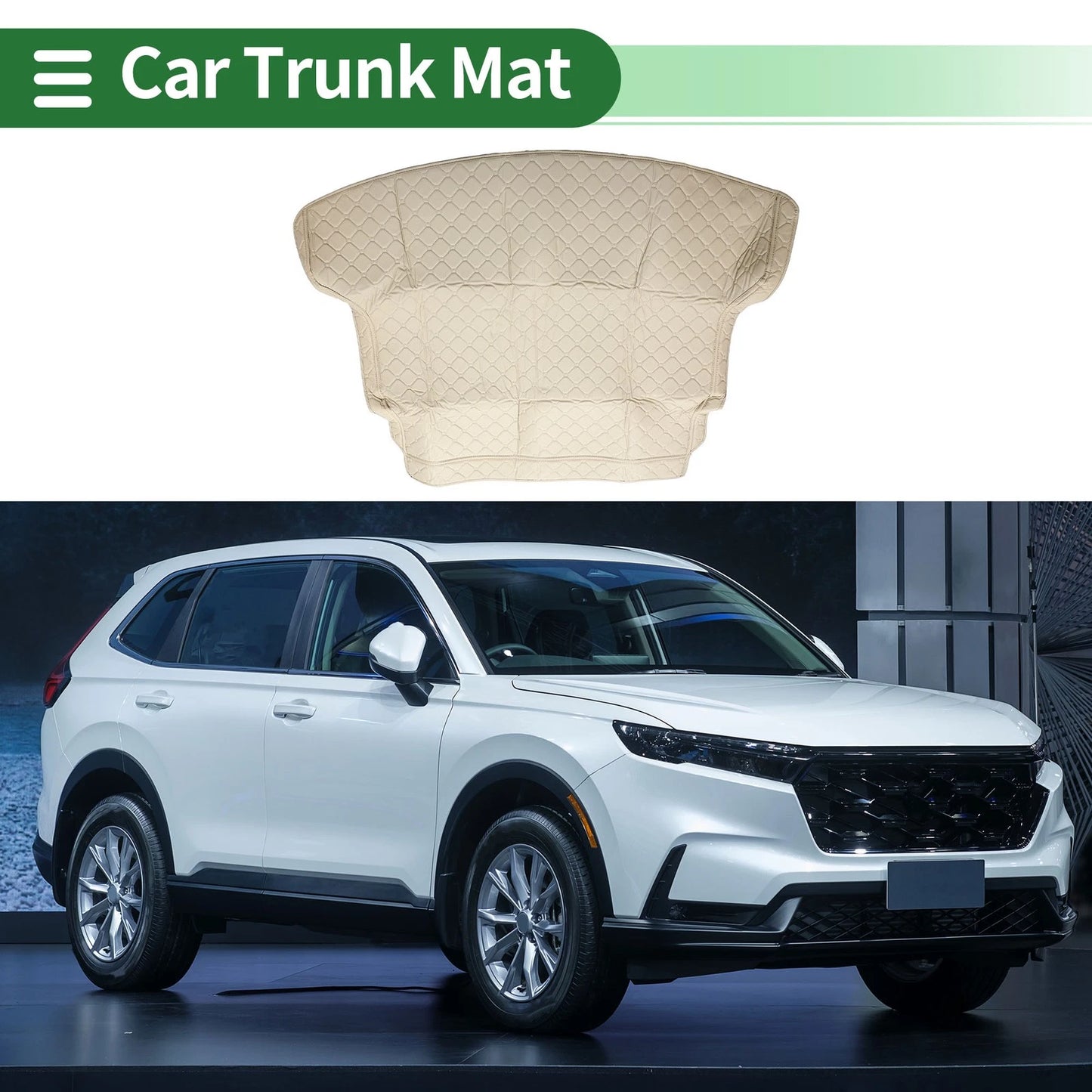 Heightened Edge Cargo Liner Rear Trunk Mat for Honda CR-V (2012-2016) Beige
