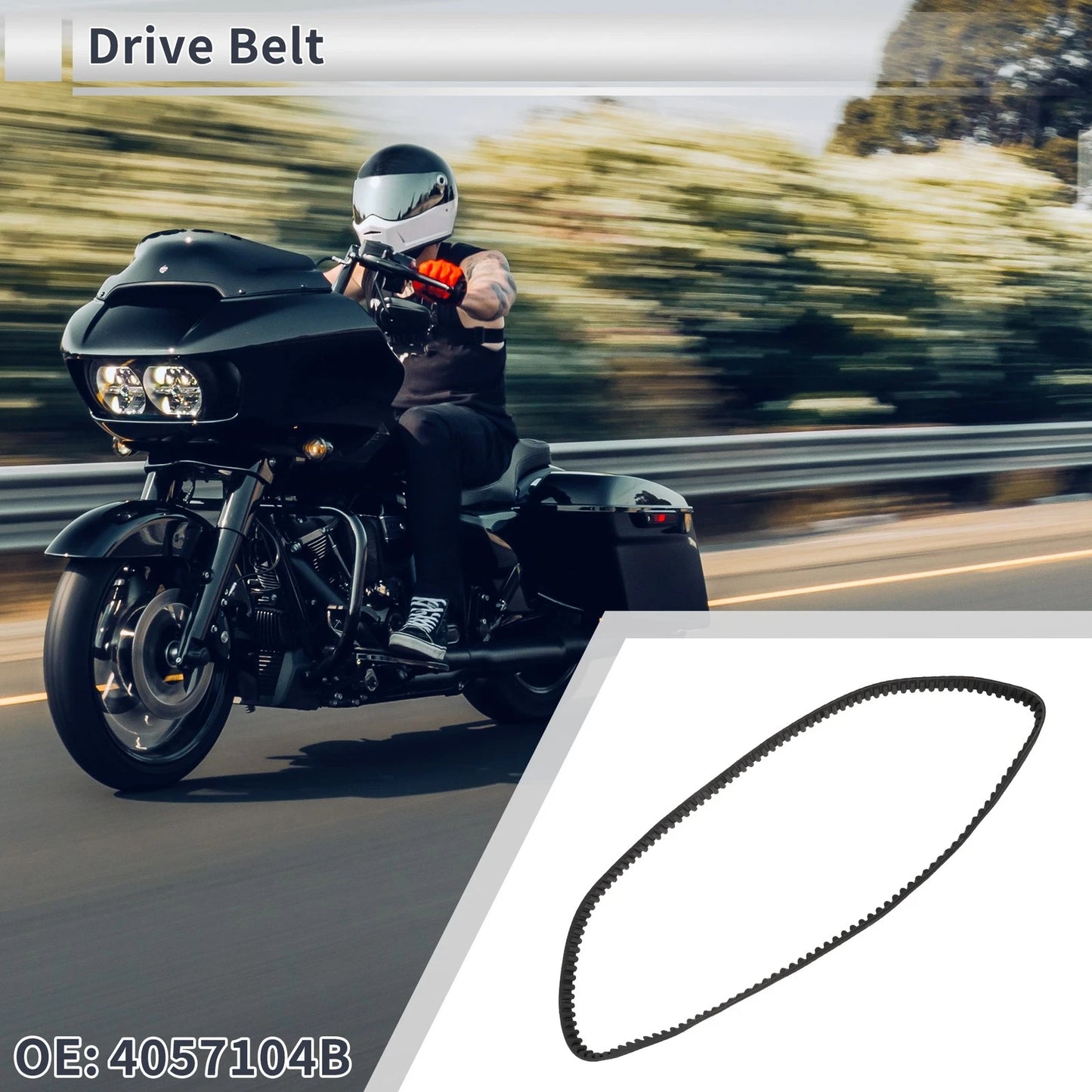 137T Drive Belt for Harley-Davidson Sportster XL1200C XL1200R (2004–2006)
