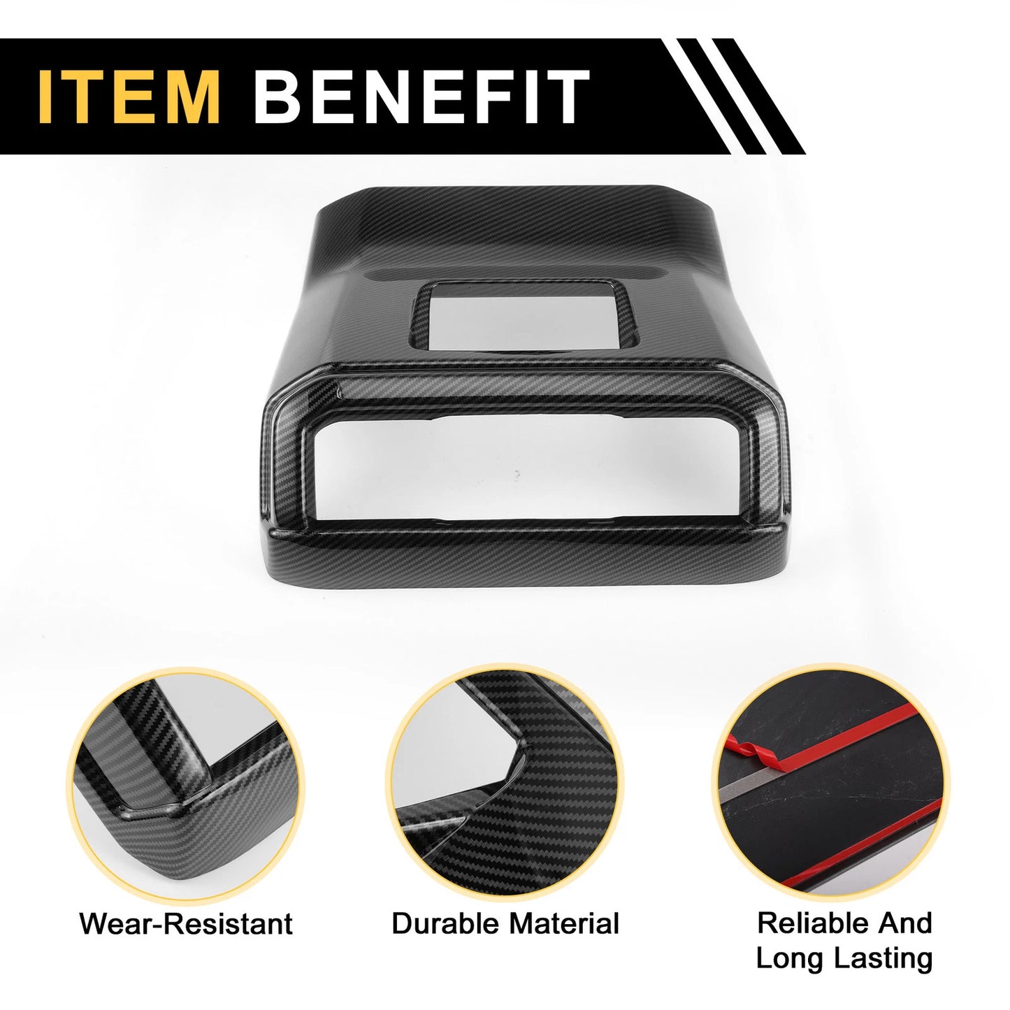 Car Rear A/C Air Conditioning Outlet Vent Trim for Ford F-150 (2021-2024)