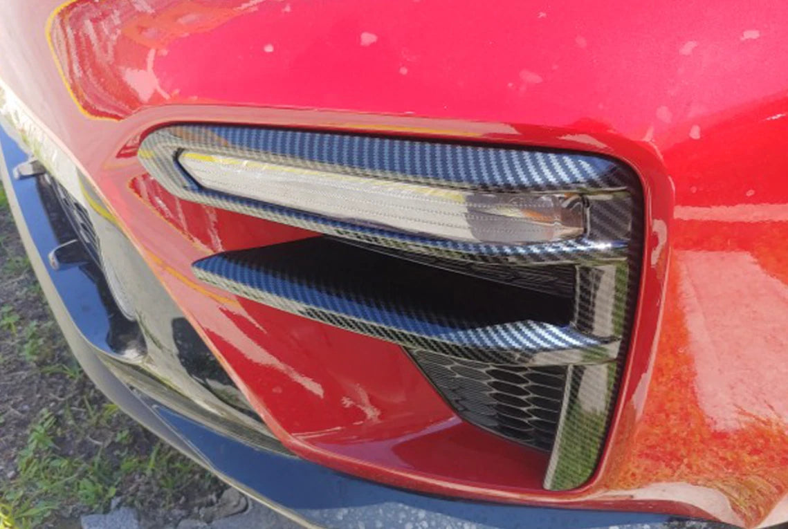 Carbon Fiber Fog Light Lamp Frame Cover for 2019-2021 Kia Forte K3