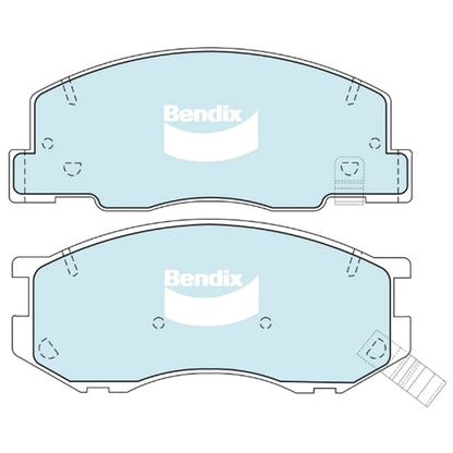 2.4L Front Disc Brake Pads GCT for Toyota Previa (1997–2000)