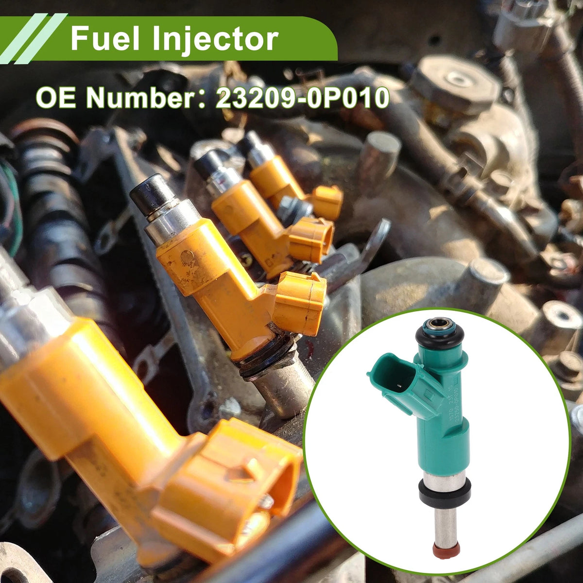Fuel Injector 1 x for Toyota Camry SE/XLE 3.5 (2012–2014)