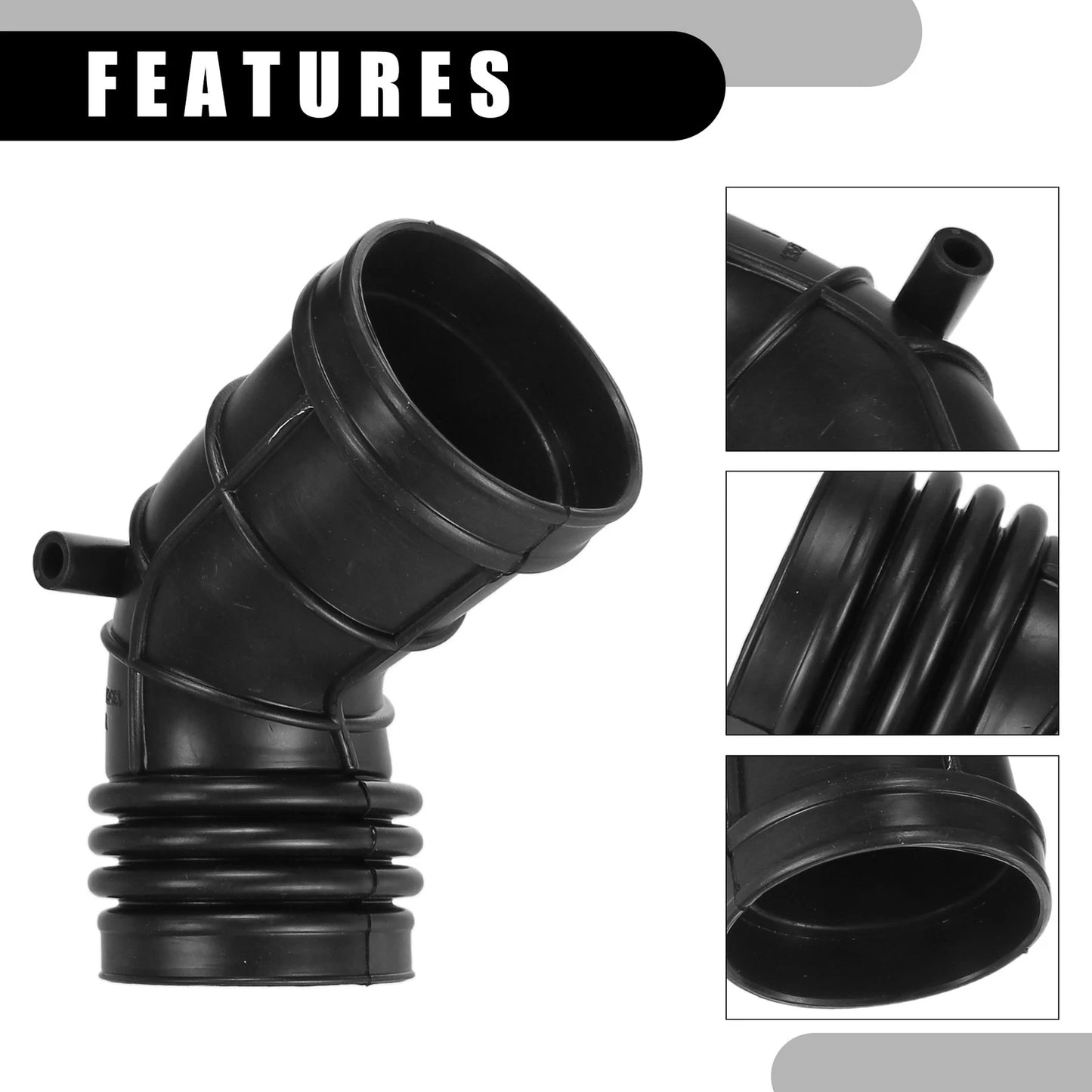 Air Cleaner Intake Hose Tube with Clamps for BMW 325Ci 2.5L (2001-2006) 2 x