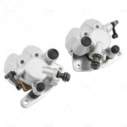 Front Left & Right Brake Caliper & Pads Set for Yamaha Kodiak