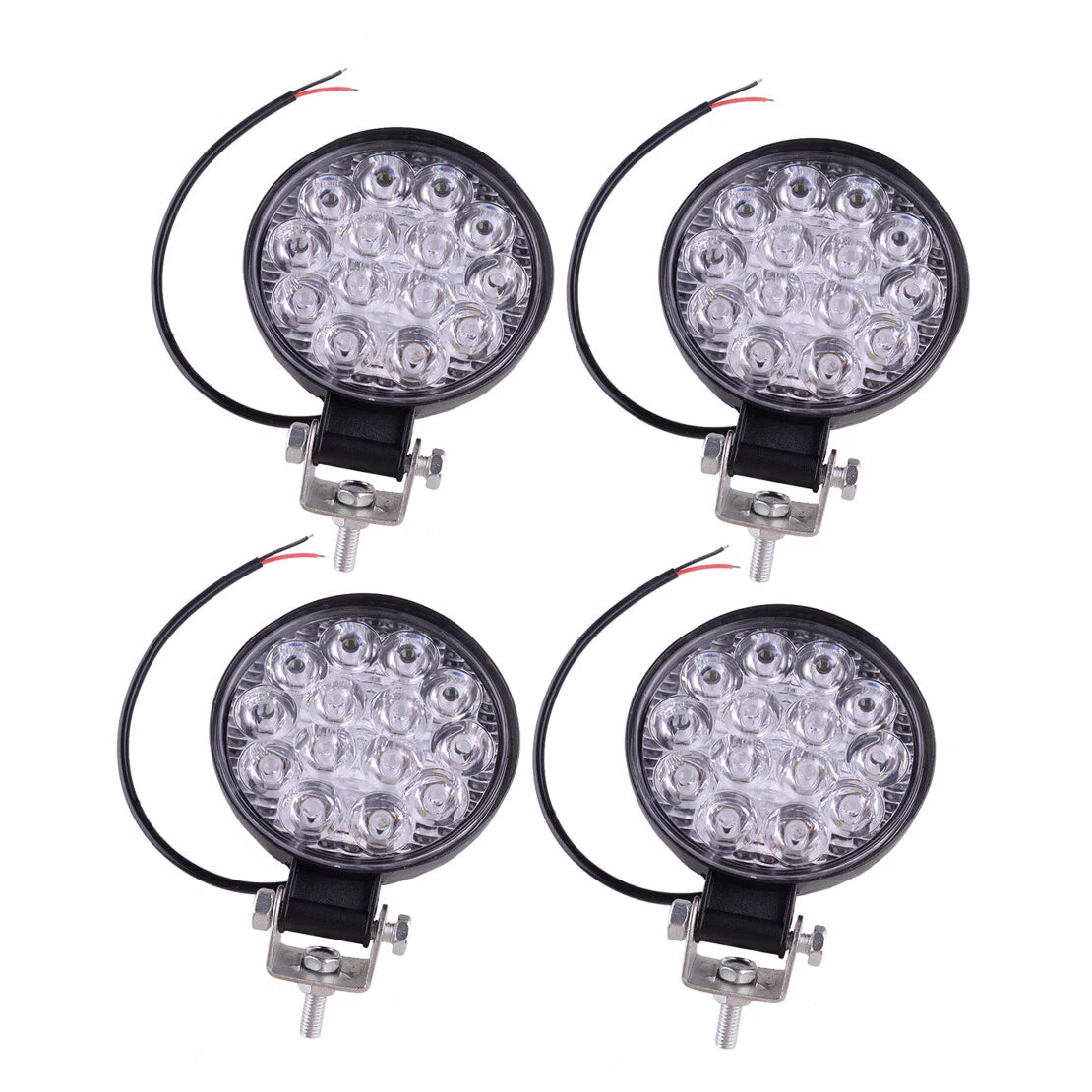 4 x 12V 42W LED Spot Lights for Truck Off Road Tractor ATV