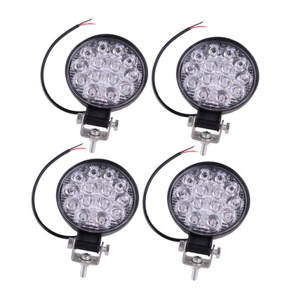 4 x 12V 42W LED Spot Lights for Truck Off Road Tractor ATV