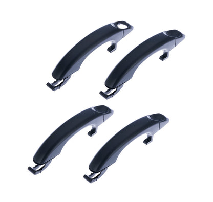 Door Handle Outer Set of 4 Black for Volkswagen Amarok (2010–2020)