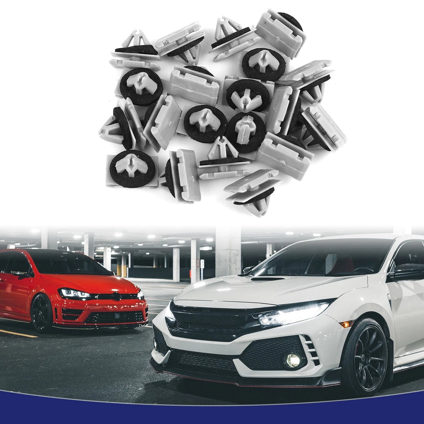 20 x Plastic Rivet Bumper Fasteners for Jeep Cherokee WK2