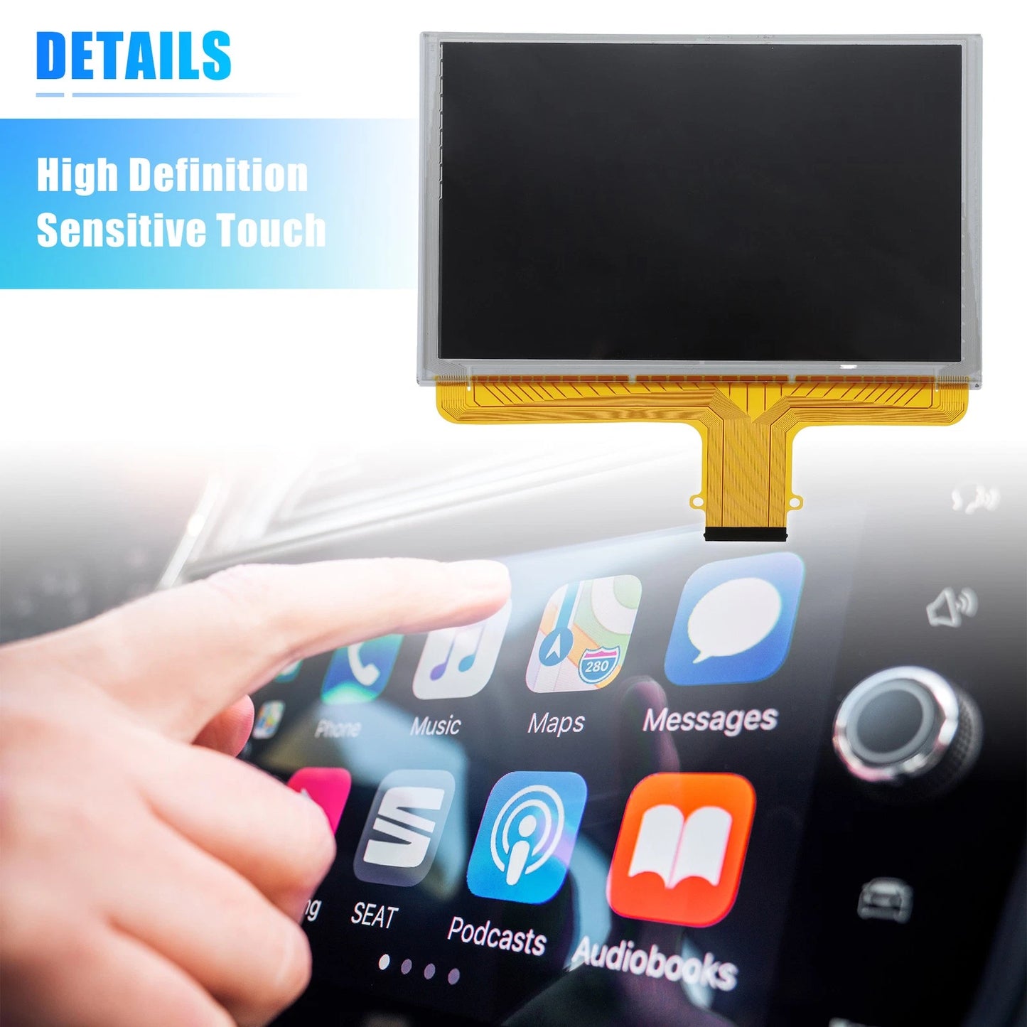 8" LCD Touch Screen Digitizer Navigation Radio for GMC Canyon (2017-2018)