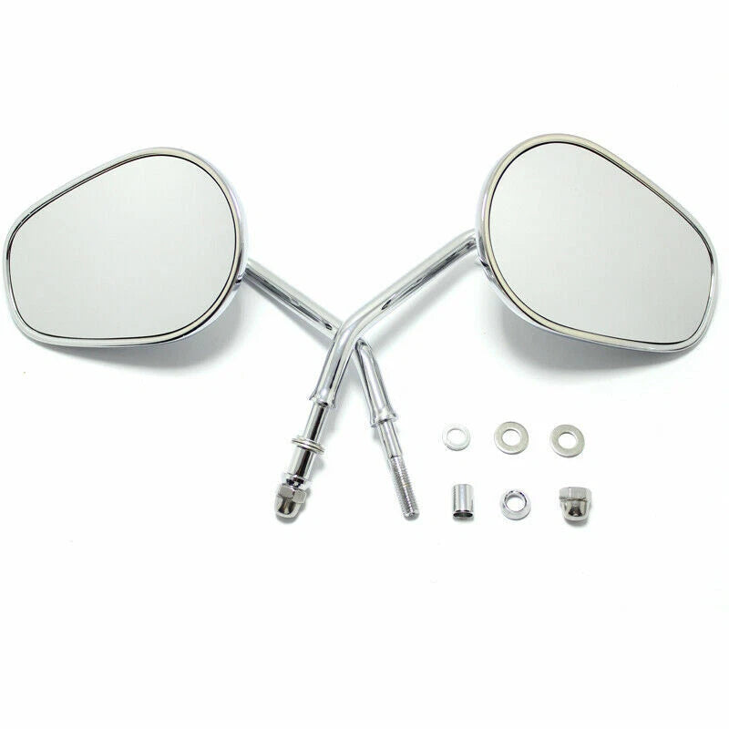 Chrome Motorcycle Rear View Side Mirrors for Harley Davidson